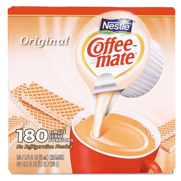 NESTLE Liquid Coffee Creamer, Original, 0.38 oz Mini Cups, 180/Carton (NES753032) thumbnail 4