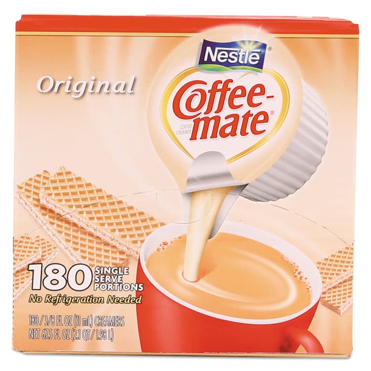 NESTLE Liquid Coffee Creamer, Original, 0.38 oz Mini Cups, 180/Carton (NES753032) thumbnail 3