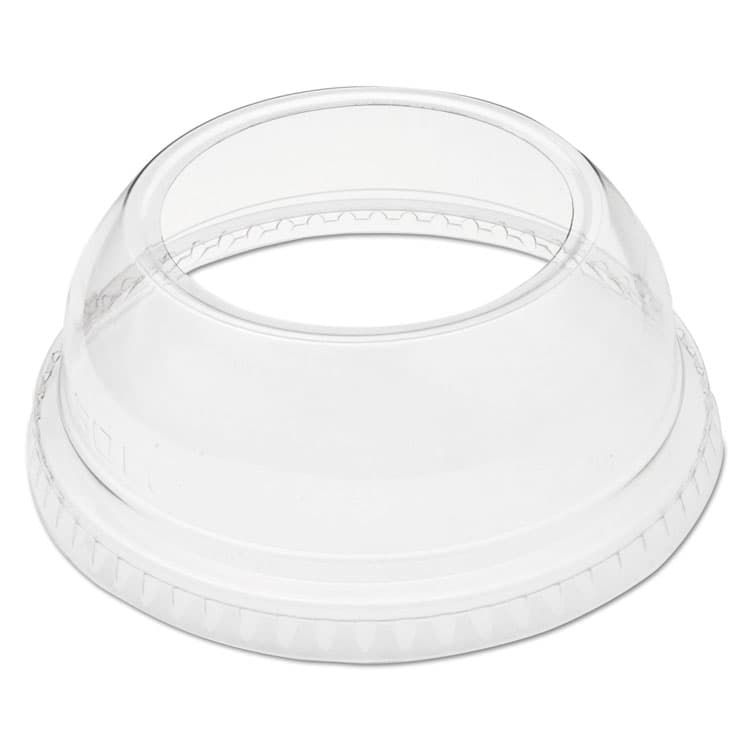 DART Open-Top Dome Lid, With 1.9" dia Hole, Fits 9 oz to 22 oz Cold Cups, Plastic, Clear, 1,000/Carton (DCCDLW662)