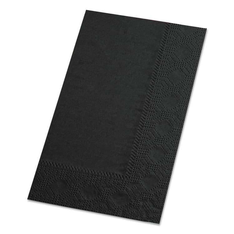 HOFFMASTER Dinner Napkins, 2-Ply, 15 x 17, Black, 1,000/Carton (HFM180513) thumbnail 2