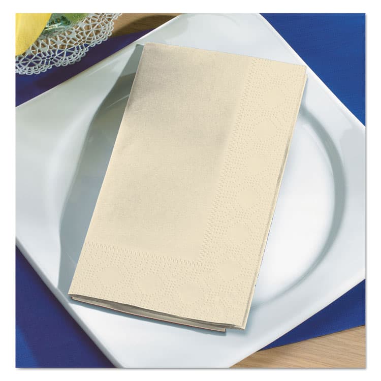 HOFFMASTER Dinner Napkins, 2-Ply, 15 x 17, Ecru, 1,000/Carton (HFM180517) thumbnail 3