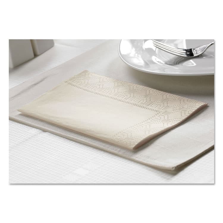 HOFFMASTER Dinner Napkins, 2-Ply, 15 x 17, White, 1,000/Carton (HFM180500) thumbnail 2