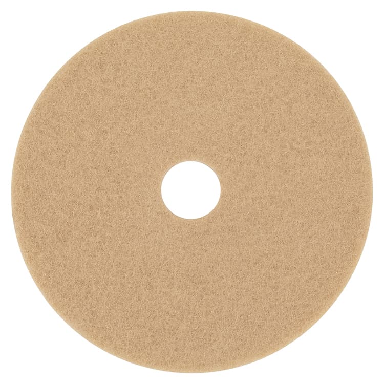 3M/COMMERCIAL TAPE DIV. Ultra High-Speed Floor Burnishing Pads 3400, 17" Diameter, Tan, 5/Carton (MMM05604)