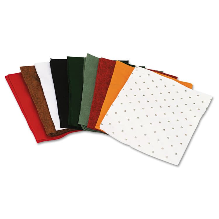 PACON CORPORATION One Pound Felt Sheet Pack, Rectangular, 9 x 12, Assorted Colors, 30/Pack (CKC3904) thumbnail 2
