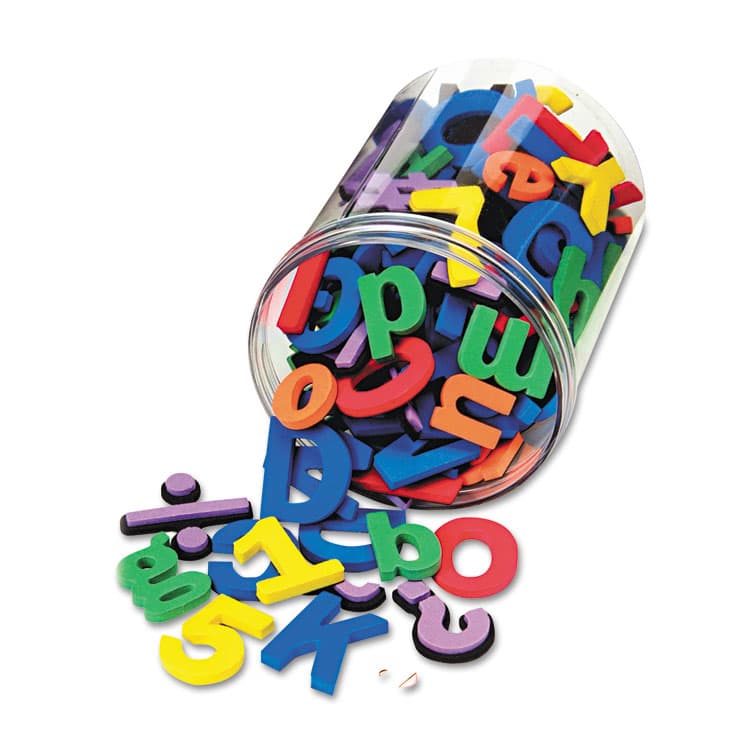 PACON CORPORATION Magnetic Alphabet Letters, Foam, 1.5" Tall (Uppercase), 1" Tall (Lowercase), Assorted Colors, 105/Pack (CKC4357)