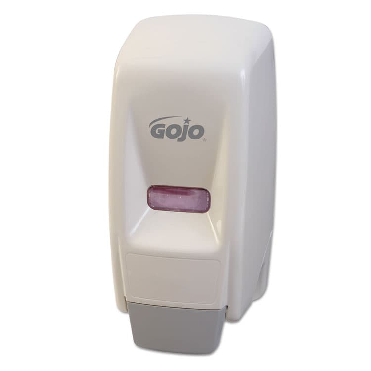 GO-JO INDUSTRIES Bag-In-Box Liquid Soap Dispenser, 800 mL, 5.75 x 5.5 x 5.13, White, 12/Carton (GOJ903412) thumbnail 2