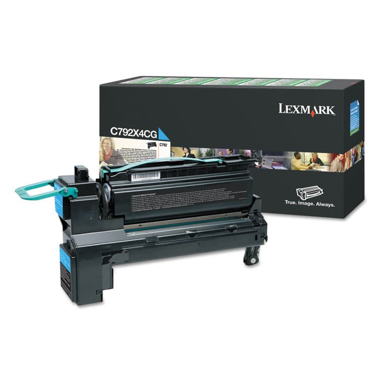 LEXMARK INT'L, . C792X4CG Return Program Extra High-Yield Toner, 17,000 Page-Yield, Cyan (LEXC792X4CG)