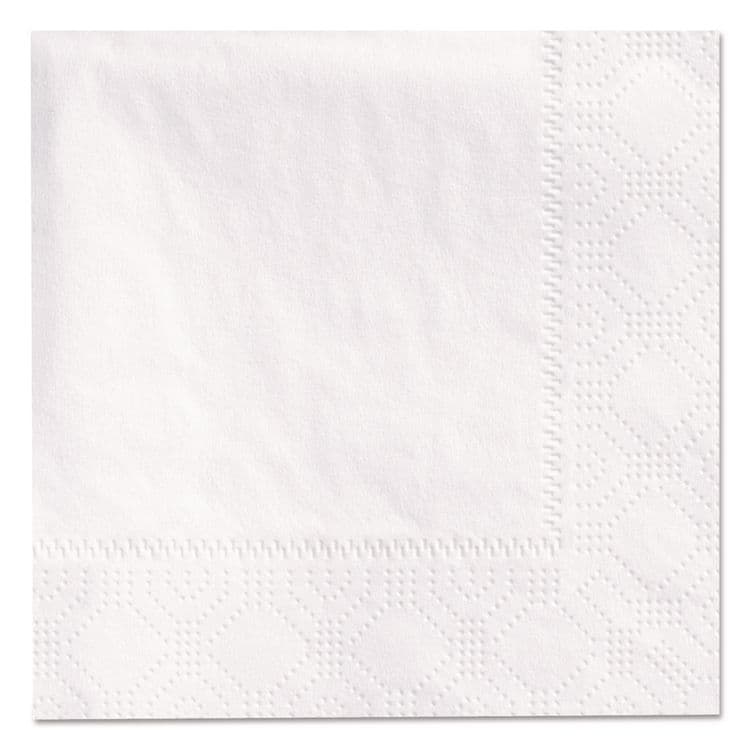 HOFFMASTER Embossed Beverage Napkins, 2-Ply, 9.5 x 9.5, White, 3,000/Carton (HFM180330)