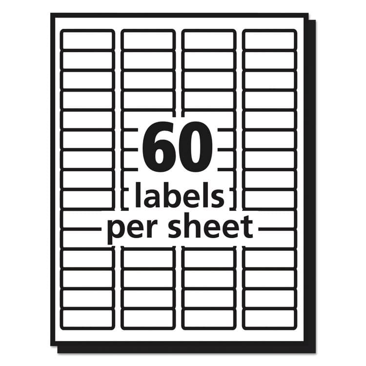 AVERY PRODUCTS CORPORATION Matte Clear Easy Peel Mailing Labels w/ Sure Feed Technology, Laser Printers, 0.66 x 1.75, Clear, 60/Sheet, 10 Sheets/Pack (AVE15695) thumbnail 4