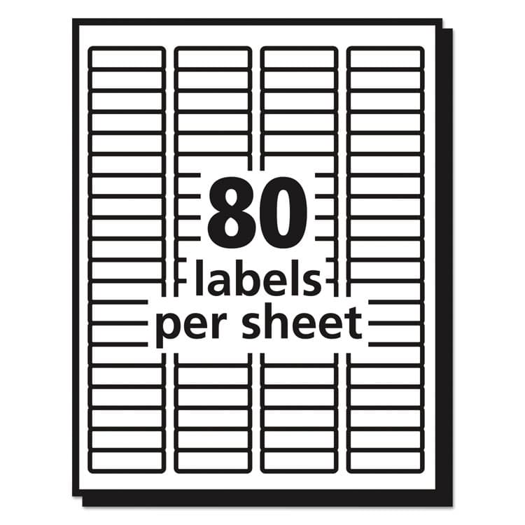 AVERY PRODUCTS CORPORATION Matte Clear Easy Peel Mailing Labels w/ Sure Feed Technology, Laser Printers, 0.5 x 1.75, Clear, 80/Sheet, 10 Sheets/Pack (AVE15667) thumbnail 3