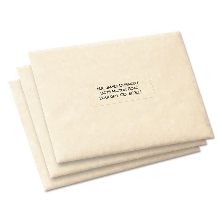 AVERY PRODUCTS CORPORATION Matte Clear Easy Peel Mailing Labels w/ Sure Feed Technology, Laser Printers, 1 x 2.63, Clear, 30/Sheet, 50 Sheets/Box (AVE5660) thumbnail 3