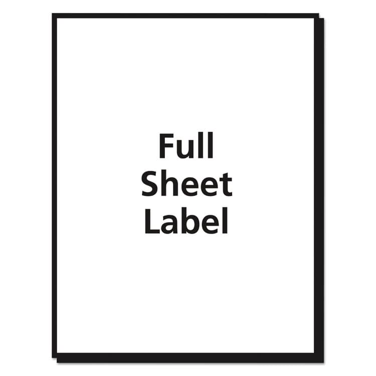 AVERY PRODUCTS CORPORATION Matte Clear Shipping Labels, Inkjet Printers, 8.5 x 11, Clear, 25/Pack (AVE8665) thumbnail 3