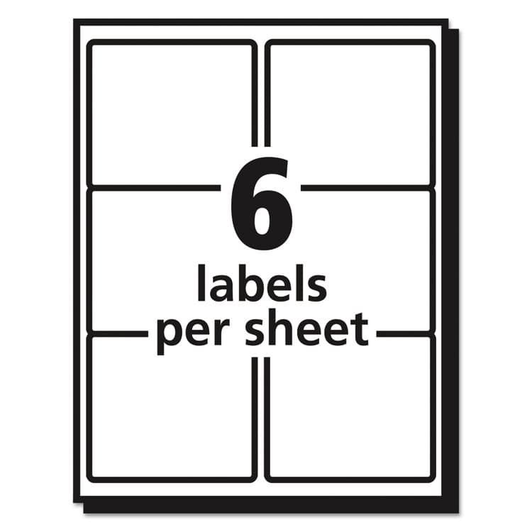 AVERY PRODUCTS CORPORATION Matte Clear Easy Peel Mailing Labels w/ Sure Feed Technology, Inkjet Printers, 3.33 x 4, Clear, 6/Sheet, 10 Sheets/Pack (AVE18664) thumbnail 4