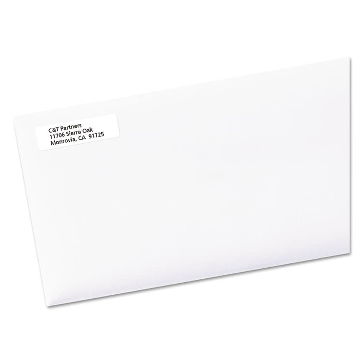 AVERY PRODUCTS CORPORATION White Address Labels w/ Sure Feed Technology for Laser Printers, Laser Printers, 0.5 x 1.75, White, 80/Sheet, 250 Sheets/Box (AVE5967) thumbnail 2