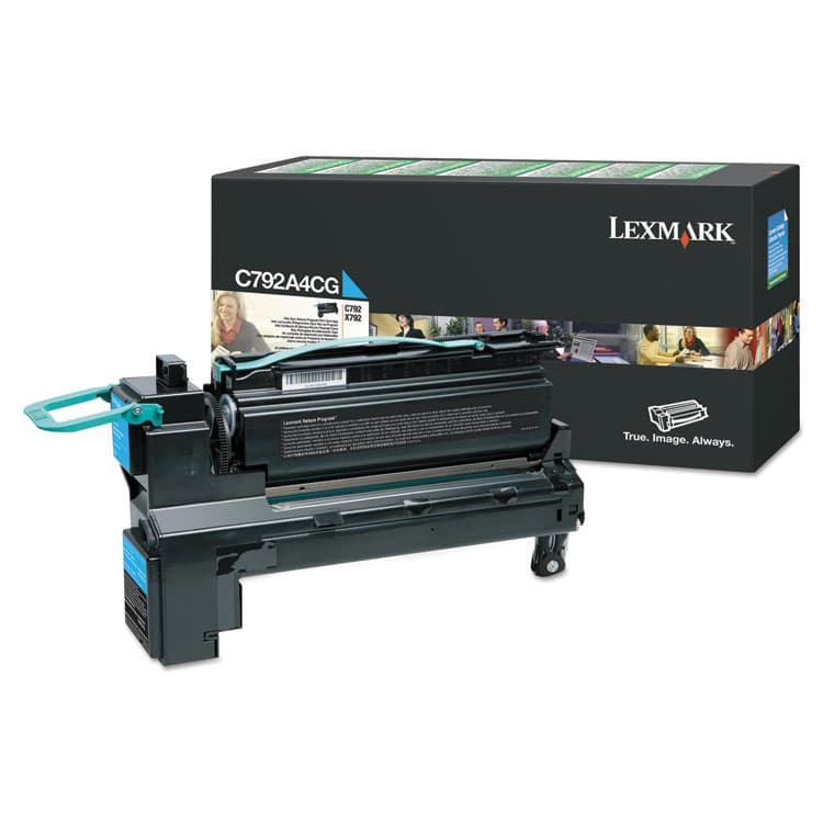 LEXMARK INT'L, . C792A4CG Return Program Toner, 6,000 Page-Yield, Cyan (LEXC792A4CG)