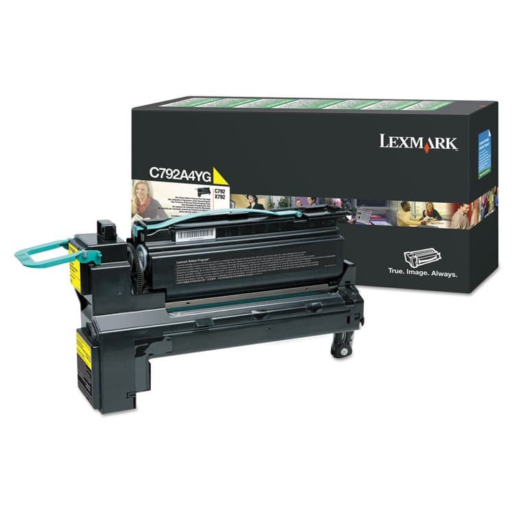 LEXMARK INT'L, . C792A4YG Return Program Toner, 6,000 Page-Yield, Yellow (LEXC792A4YG)