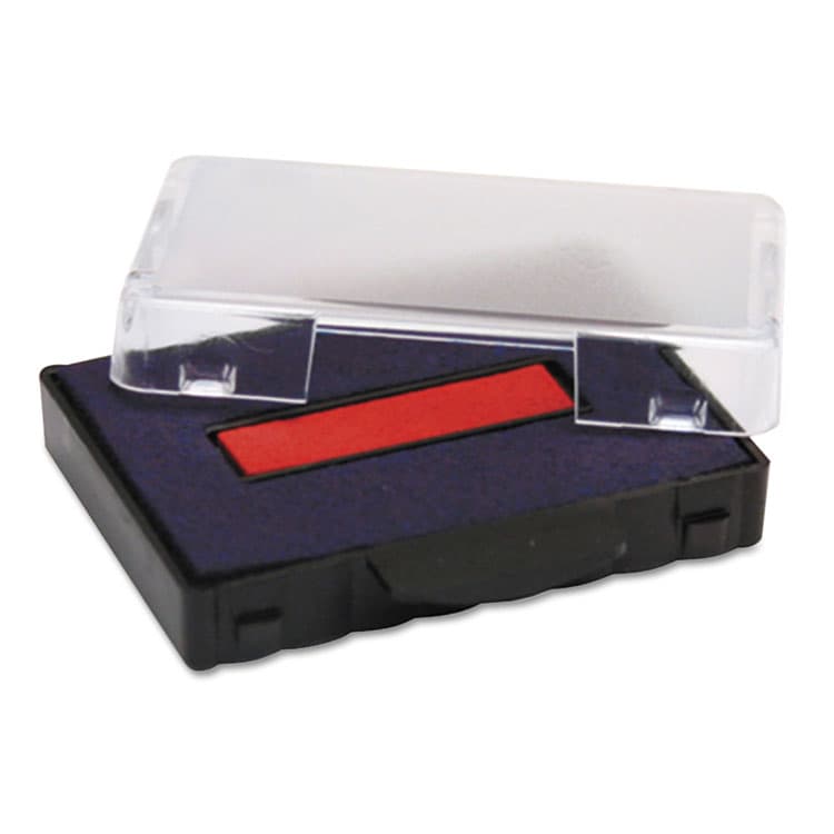 TRODAT T5440 Professional Replacement Ink Pad for Trodat Custom Self-Inking Stamps, 1.13" x 2", Blue/Red (USSP5440BR)