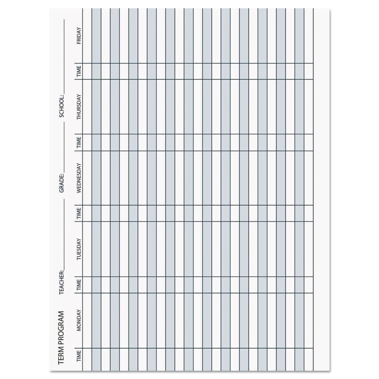 HOUSE OF DOOLITTLE Recycled Teacher's Planner, Weekly, 7 Classes, Blue Cover, 11 x 8.5 Sheets, 45-Week Span (HOD50907) thumbnail 3