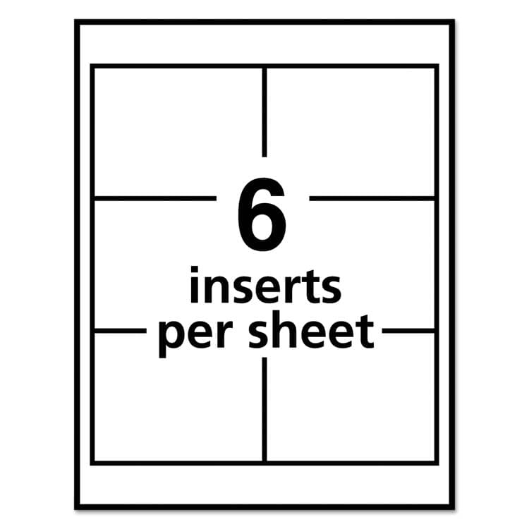 AVERY PRODUCTS CORPORATION Name Badge Insert Refills, Horizontal/Vertical, 3 x 4, White, 300/Box (AVE5392) thumbnail 4