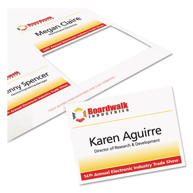 AVERY PRODUCTS CORPORATION Name Badge Insert Refills, Horizontal/Vertical, 3 x 4, White, 300/Box (AVE5392) thumbnail 2