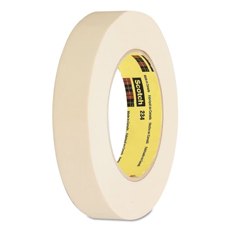 3M/COMMERCIAL TAPE DIV. General Purpose Masking Tape 234, 3" Core, 12 mm x 55 m, Tan (MMM23412)