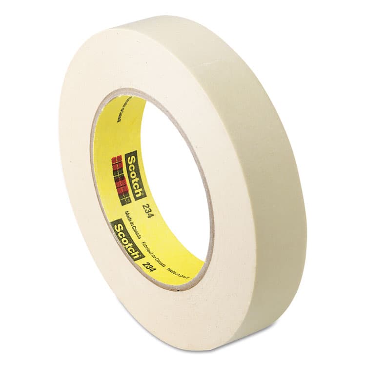 3M/COMMERCIAL TAPE DIV. General Purpose Masking Tape 234, 3" Core, 24 mm x 55 m, Tan (MMM2341)