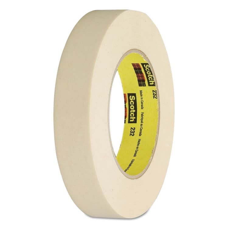 3M/COMMERCIAL TAPE DIV. High-Performance Masking Tape 232, 3" Core, 24 mm x 55 m, Tan (MMM2321)