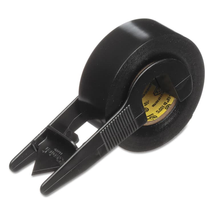 3M/COMMERCIAL TAPE DIV. Super 33+ Vinyl Electrical Tape with Dispenser, 1" Core, 0.5" x 5.5 yds, Black (MMM194NA) thumbnail 2