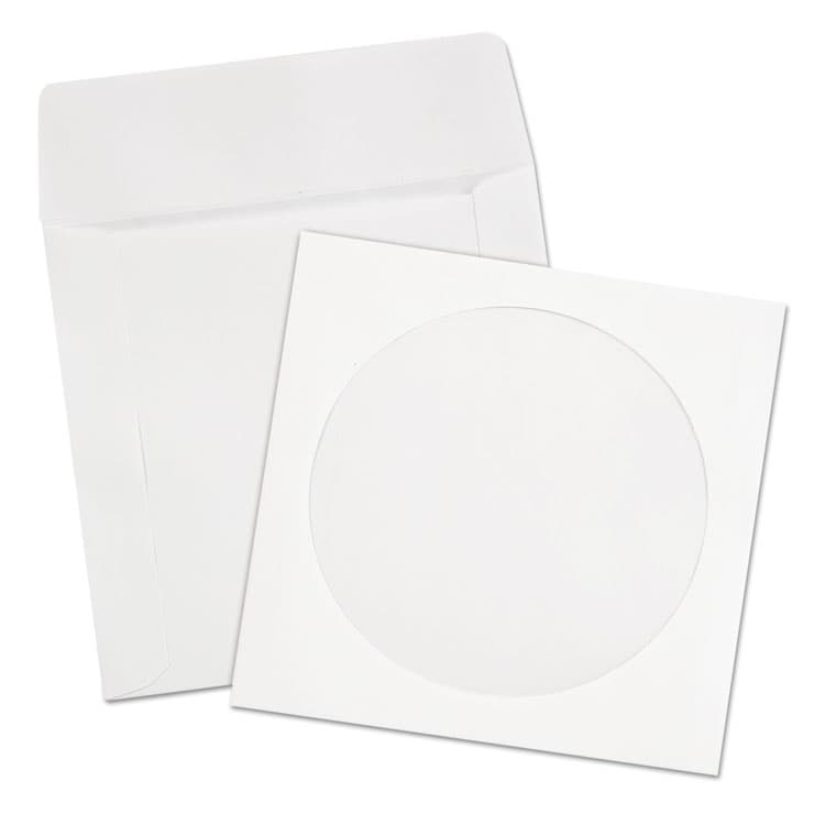 QUALITY PARK PRODUCTS CD/DVD Sleeves, 1 Disc Capacity, White, 250/Box (QUA62905) thumbnail 4