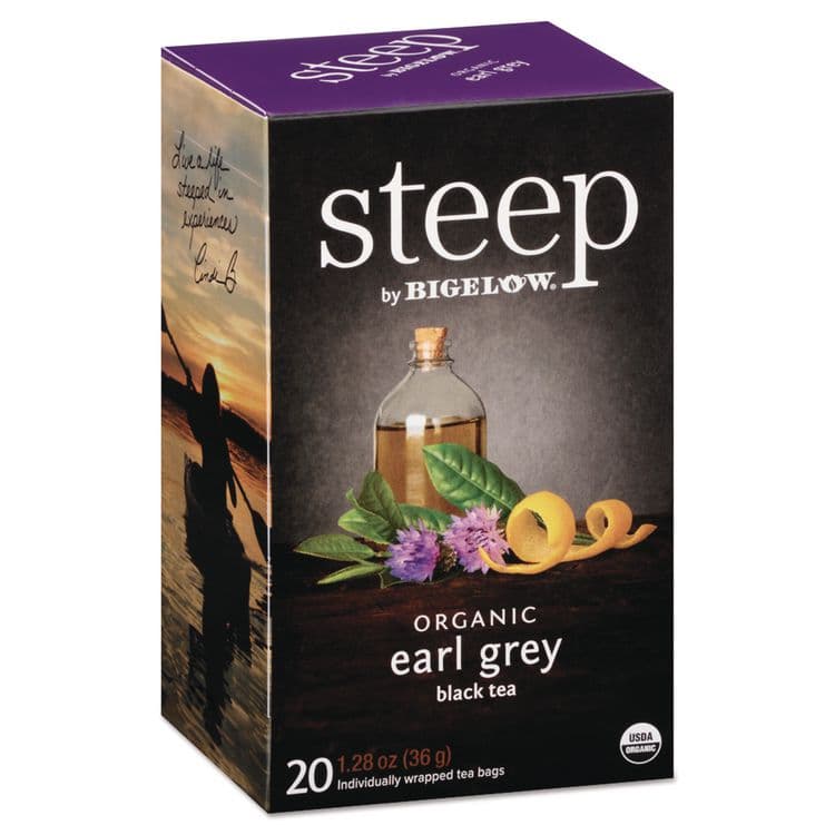 BIGELOW TEA CO. steep Tea, Earl Grey, 1.28 oz Tea Bag, 20/Box (BTC17700)