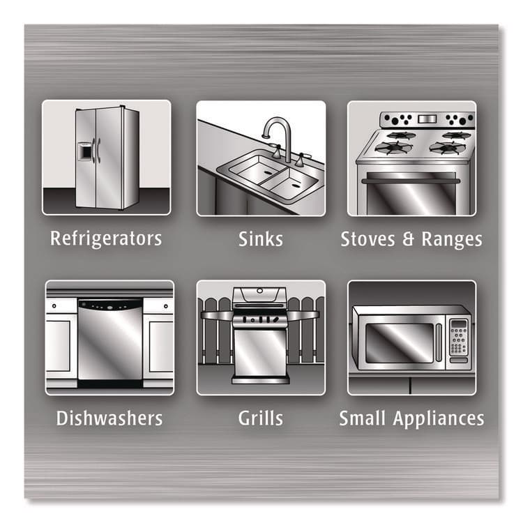 WEIMAN Stainless Steel Cleaner and Polish, Floral Scent, 22 oz Spray Bottle, 6/Carton (WMN108) thumbnail 4