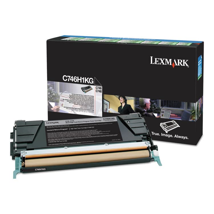 LEXMARK INT'L, . C746H1KG Return Program High-Yield Toner, 12,000 Page-Yield, Black (LEXC746H1KG)
