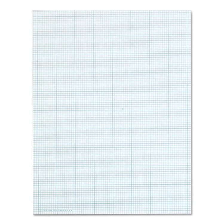 TOPS BUSINESS FORMS Cross Section Pads, Quadrille Rule (10 sq/in, 1 sq/in), (50) White 8.5 x 11 Sheets (TOP35101)