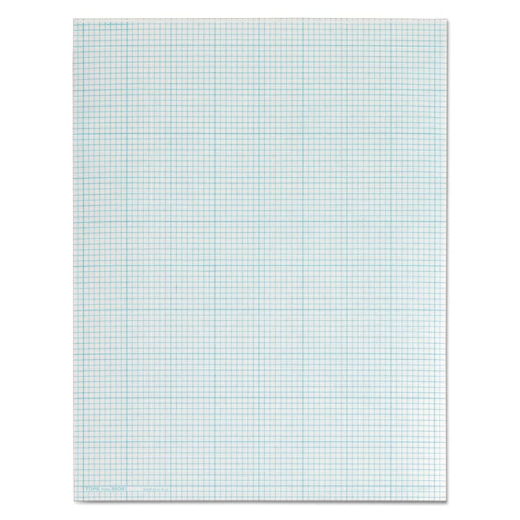 TOPS BUSINESS FORMS Cross Section Pads, Quadrille Rule (8 sq/in, 1 sq/in), (50) White 8.5 x 11 Sheets (TOP35081)