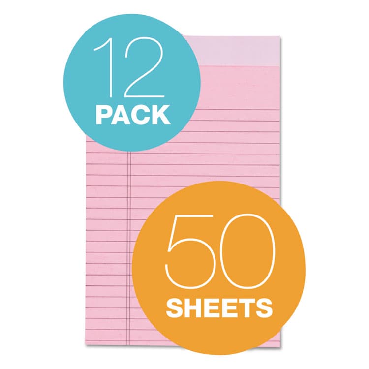 TOPS BUSINESS FORMS Prism + Colored Writing Pads, Narrow Rule, (50) Pastel Pink 5 x 8 Sheets, 12/Pack (TOP63050) thumbnail 2