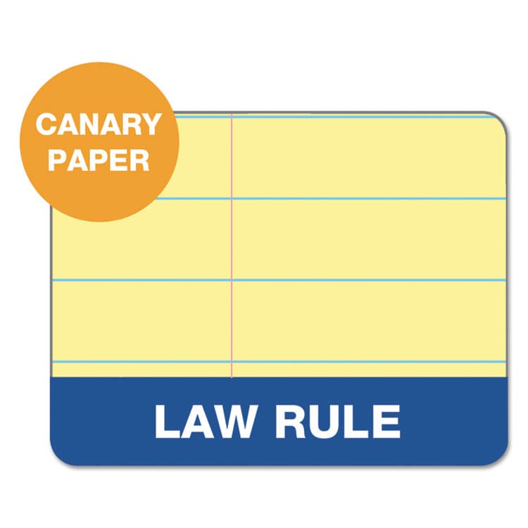 TOPS BUSINESS FORMS Double Docket Ruled Pads, Pitman Rule Variation (Offset Dividing Line - 3" Left), (100) Canary Yellow 8.5 x 11 Sheets, 6/Pack (TOP63396) thumbnail 4
