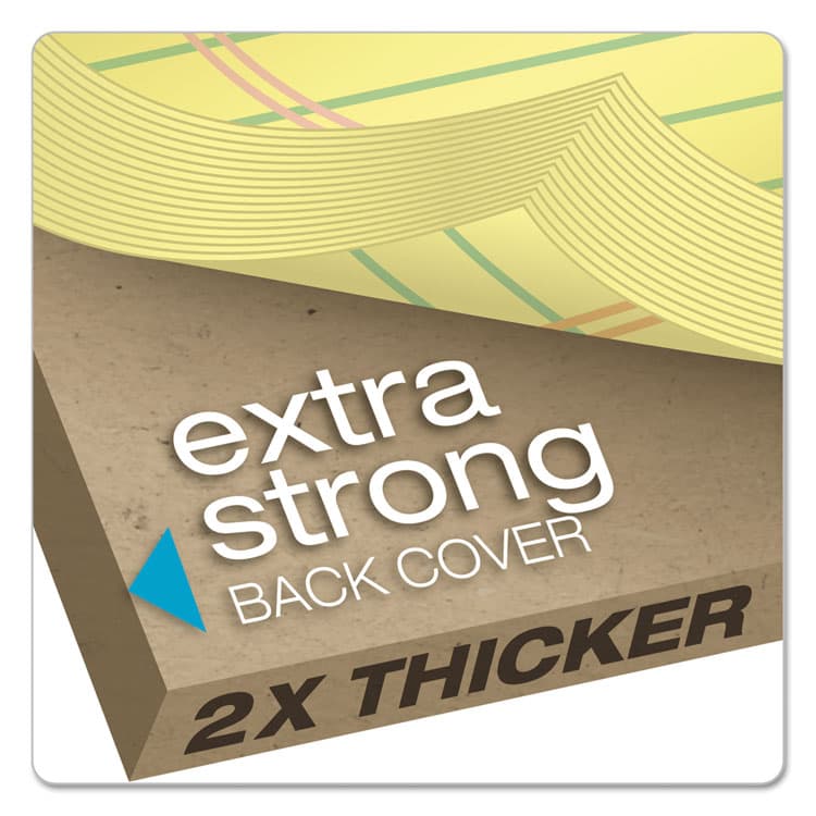 TOPS BUSINESS FORMS Docket Gold Ruled Perforated Pads, Wide/Legal Rule, (50) Canary Yellow 8.5 x 14 Sheets, 12/Pack (TOP63980) thumbnail 3