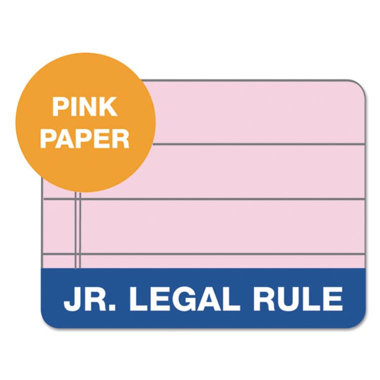 TOPS BUSINESS FORMS Prism + Colored Writing Pads, Narrow Rule, (50) Pastel Pink 5 x 8 Sheets, 12/Pack (TOP63050) thumbnail 3