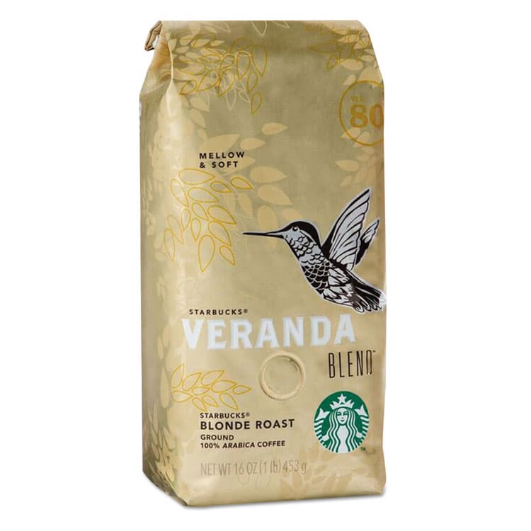 STARBUCKS COFFEE COMPANY Coffee, Veranda Blend, Ground, 1 lb Bag (SBK11019631)