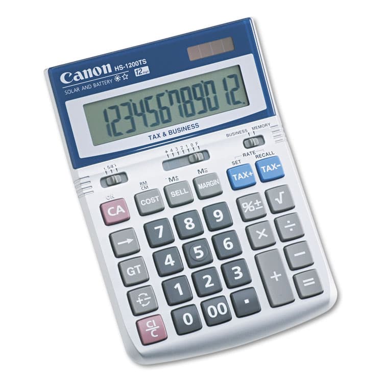 CANON USA, . HS-1200TS Desktop Calculator, 12-Digit LCD (CNM7438A023AA)