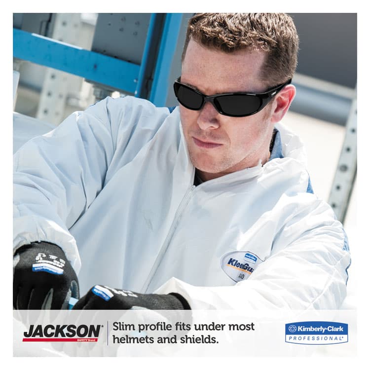 KIMBERLY-CLARK PROFESSIONAL Hellraiser Safety Glasses, Black Full Frame, Smoke Dual Lens (ANS25714) thumbnail 4