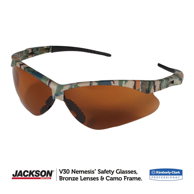 KIMBERLY-CLARK PROFESSIONAL Nemesis Safety Glasses, Camo Half Frame, Bronze Dual Lens (ANS19644) thumbnail 2
