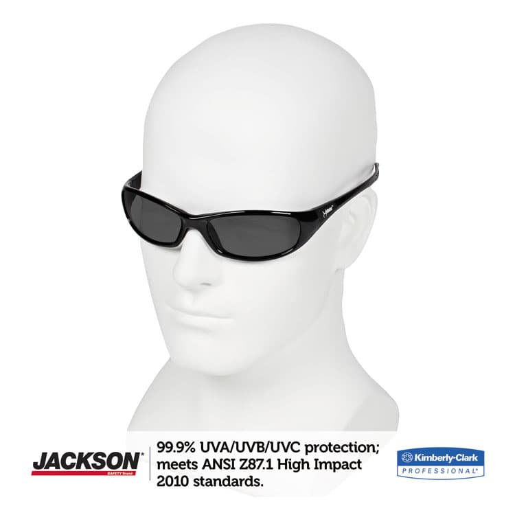 KIMBERLY-CLARK PROFESSIONAL Hellraiser Safety Glasses, Black Full Frame, Smoke Dual Lens (ANS25714) thumbnail 3