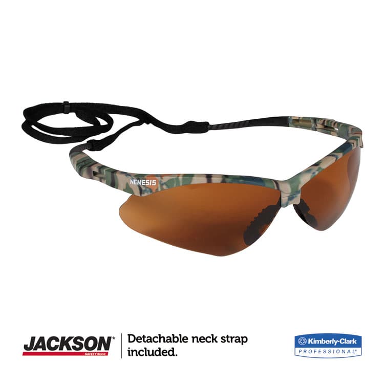 KIMBERLY-CLARK PROFESSIONAL Nemesis Safety Glasses, Camo Half Frame, Bronze Dual Lens (ANS19644) thumbnail 3