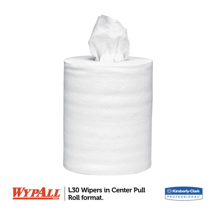 KIMBERLY CLARK L30 Towels, Center-Pull Roll, 9.8 x 15.2, White, 300/Roll, 2 Rolls/Carton (KCC05820) thumbnail 2