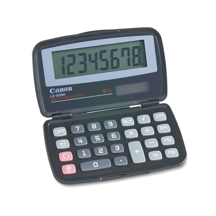 CANON USA, . LS555H Handheld Foldable Pocket Calculator, 8-Digit LCD (CNM4009A006AA)
