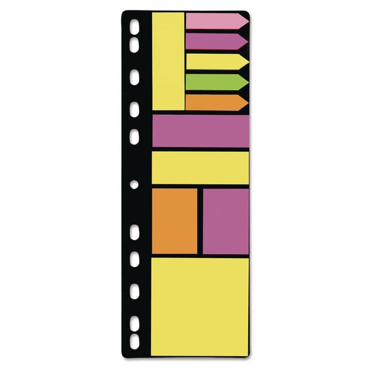 REDI-TAG CORPORATION Mixed Ring-Binder-Insertable Note Pad and Page Flag Set, Assorted Sizes and Colors, 11 Pads/Set, 5 Sets/Pack (RTG10249) thumbnail 2