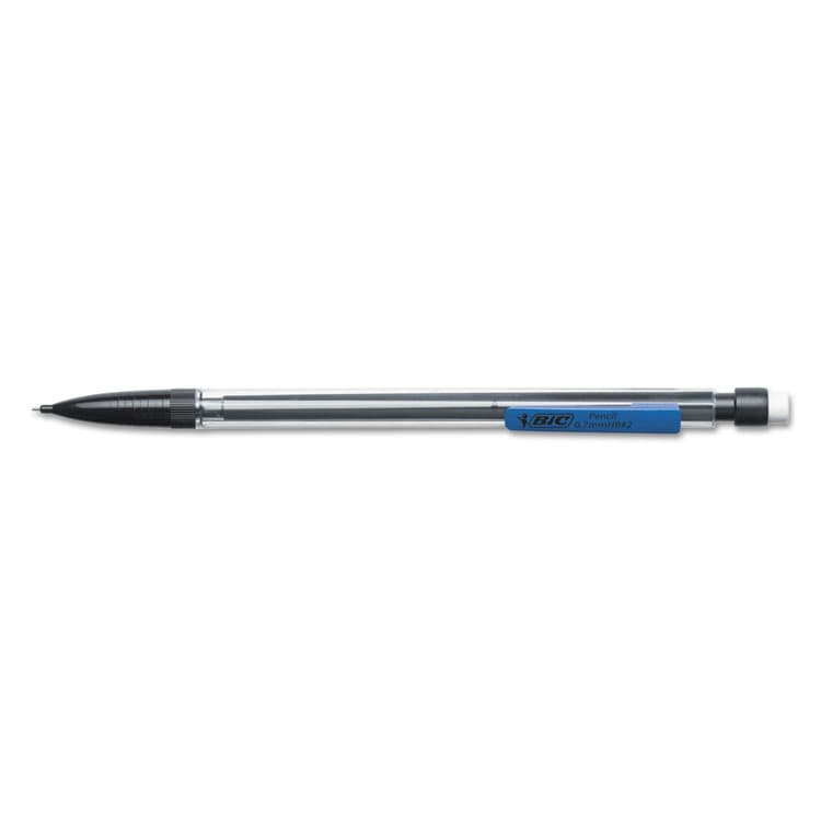BIC CORP. Xtra Smooth Mechanical Pencils with Tube of Lead, 0.7 mm, HB (#2), Black Lead, Clear Barrel, Dozen (BICMP11) thumbnail 3