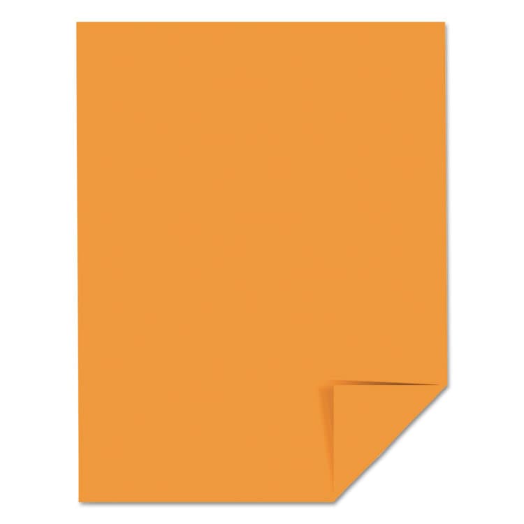 NEENAH PAPER Color Cardstock, 65 lb Cover Weight, 8.5 x 11, Cosmic Orange, 250/Pack (WAU22851) thumbnail 2
