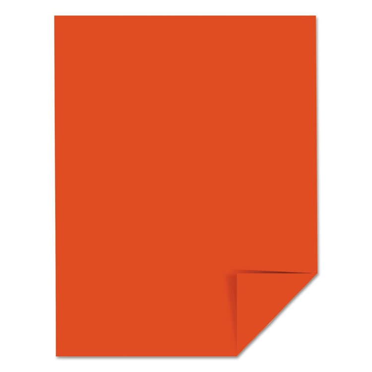 NEENAH PAPER Color Cardstock, 65 lb Cover Weight, 8.5 x 11, Orbit Orange, 250/Pack (WAU22761) thumbnail 2